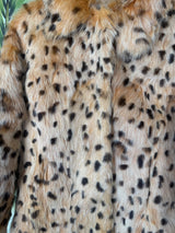 Fur deluxe impression de paris leopard fur jacket