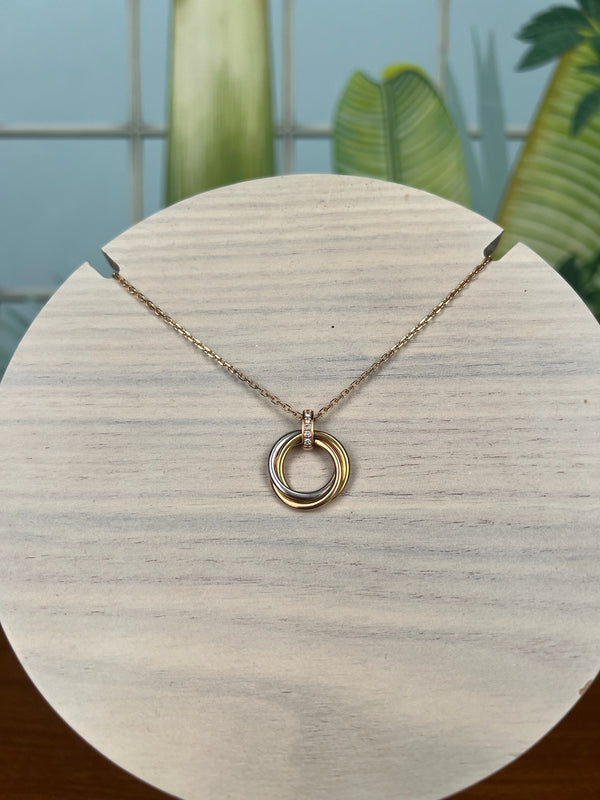 Cartier trinity necklace with diamonds – A Piece Lux