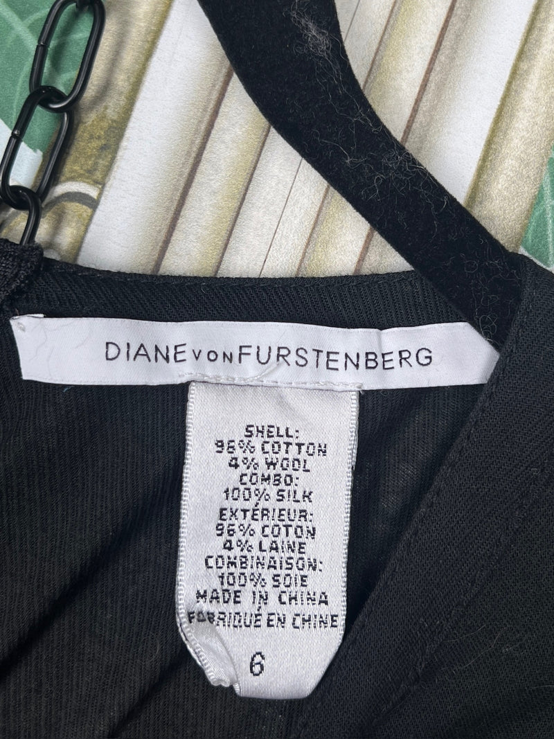 Diane von Furstenberg top black