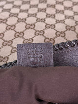 Gucci Monocram Horsebit Guccissima Canvas Hobo Bag