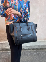 Céline luggage black leather bag