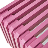 Slatted bench hot pink L