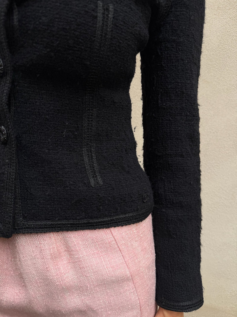 Chanel black tweed blazer 2002’s Cruise Collection
