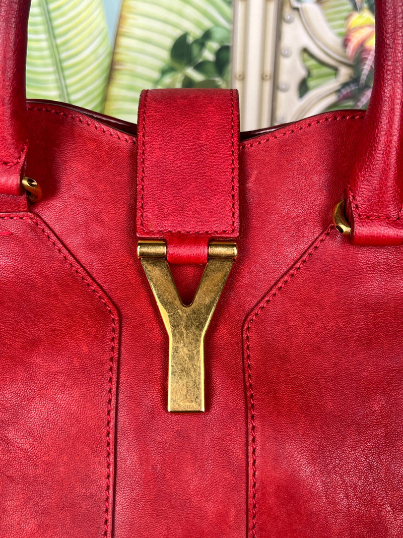 Yves Saint laurent Cabas Y-line bag red