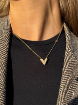 Louis Vuitton collier essential v pearl necklace
