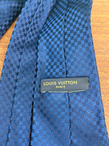 Louis Vuitton tie blue damier