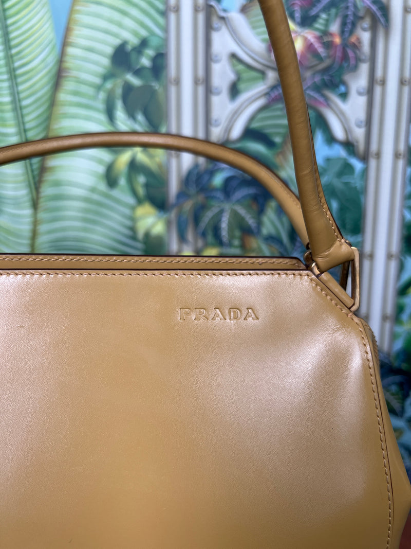 Prada cleo leather handbag