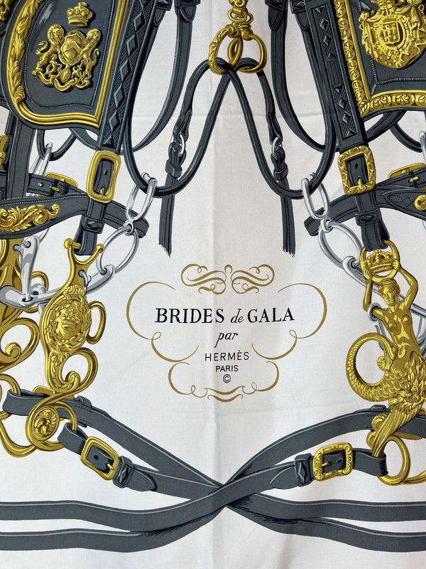 Hermès scarf brides de gala red