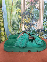 Mou green sandals