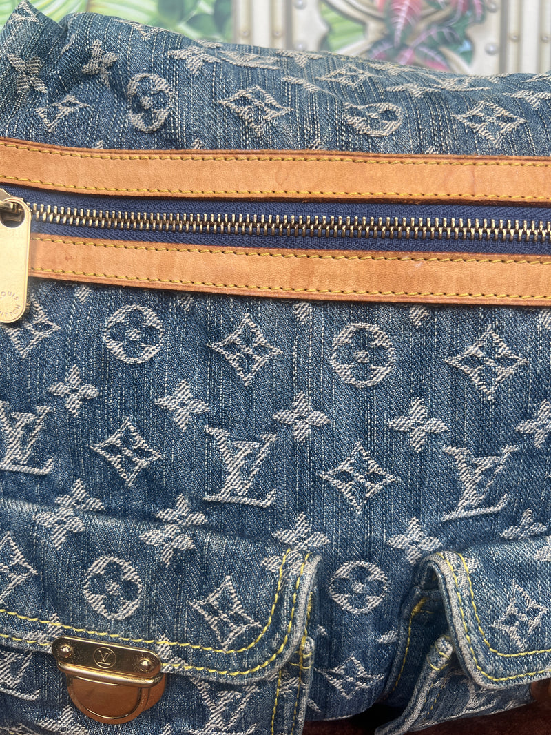 Louis Vuitton baggy denim bag GM