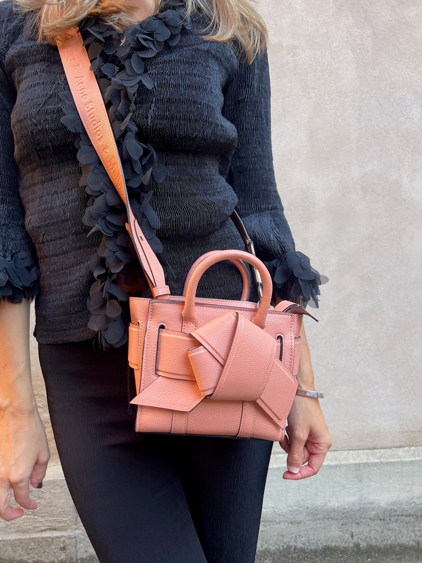Mulberry X Acne Studios micro musubi bayswater leather crossbody