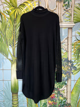 Malene Birger dress black with net arms