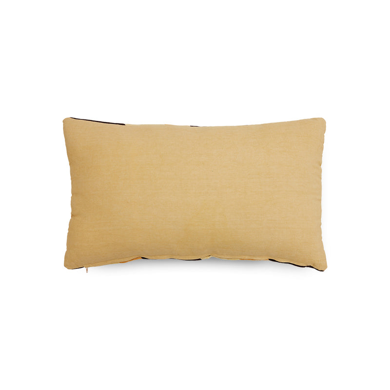 HKliving striped velvet cushion sunkissed