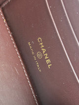 Chanel Vanity case limited edition bag pearl crush brown velvet