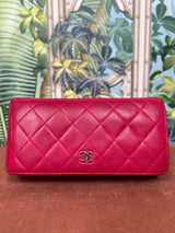 Chanel Timeless wallet red