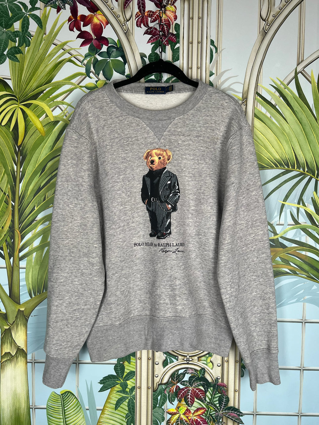 Ralph Lauren polo bear sweatshirt grey – A Piece Lux