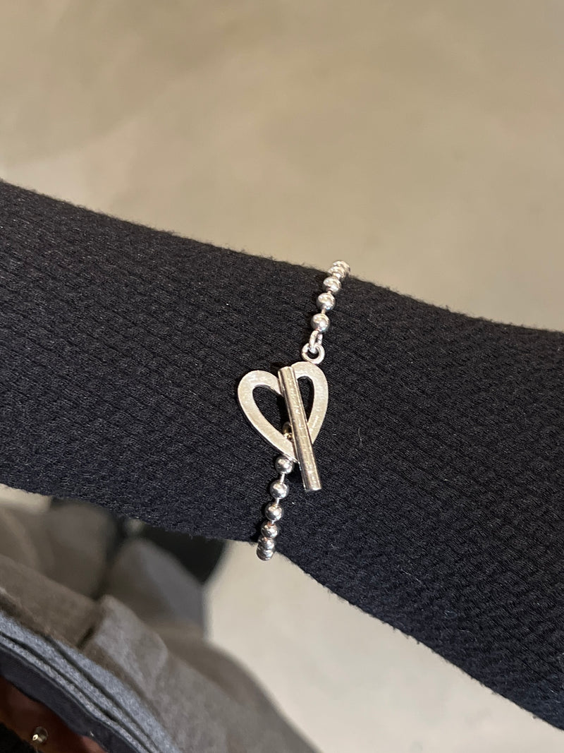 Gucci bracelet heart silver