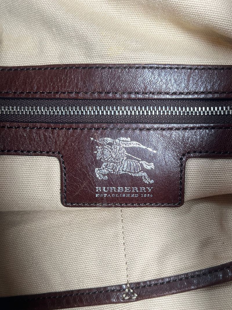 Burberry mega check bag