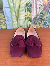 Prada flats suede purple