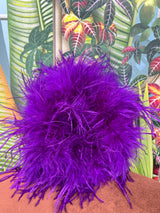 Purple  Feather wreath small