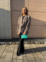 Hermés Kelly pochette vert verone swift gold plated