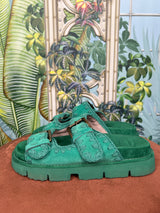 Mou green sandals