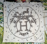 Hermès scarf Vif Argent, JL444341