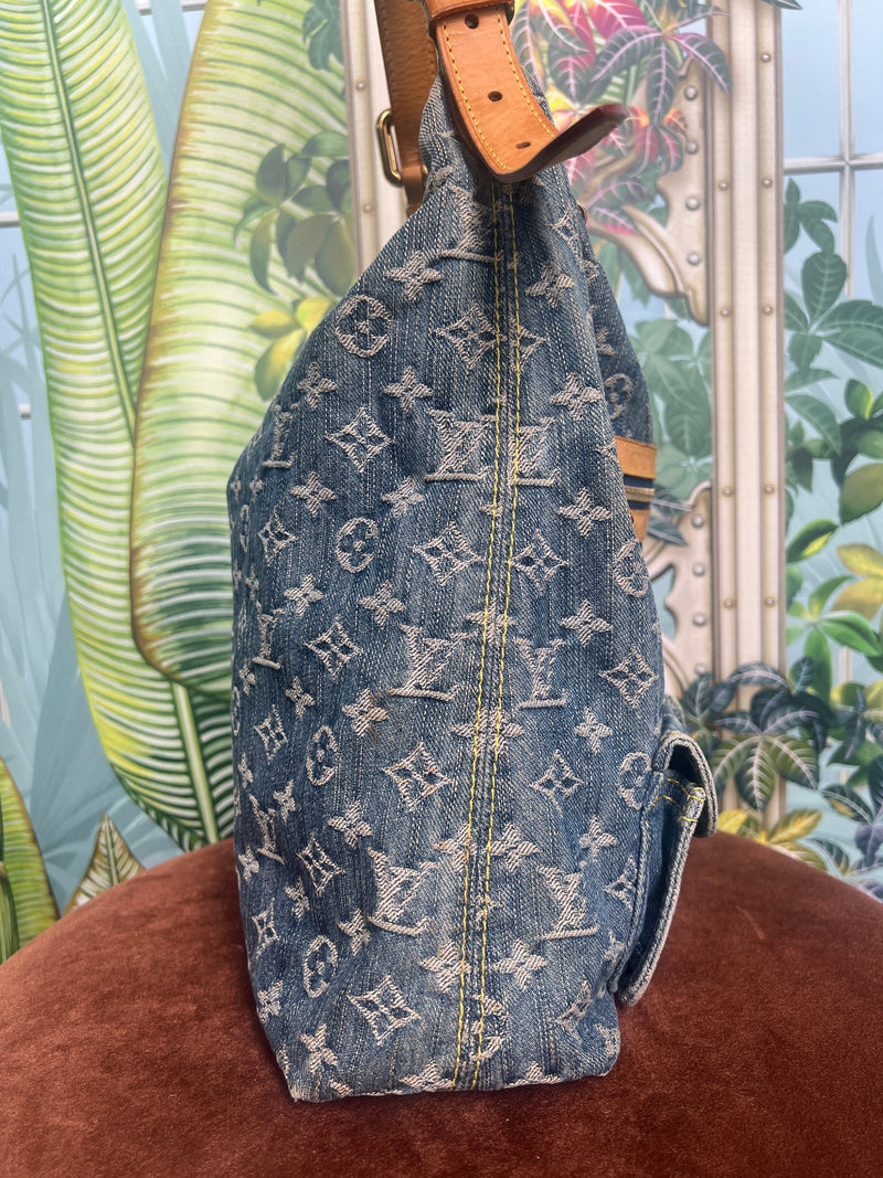 Louis Vuitton baggy denim bag GM