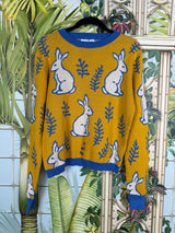 Yellow/blue set with rabbits