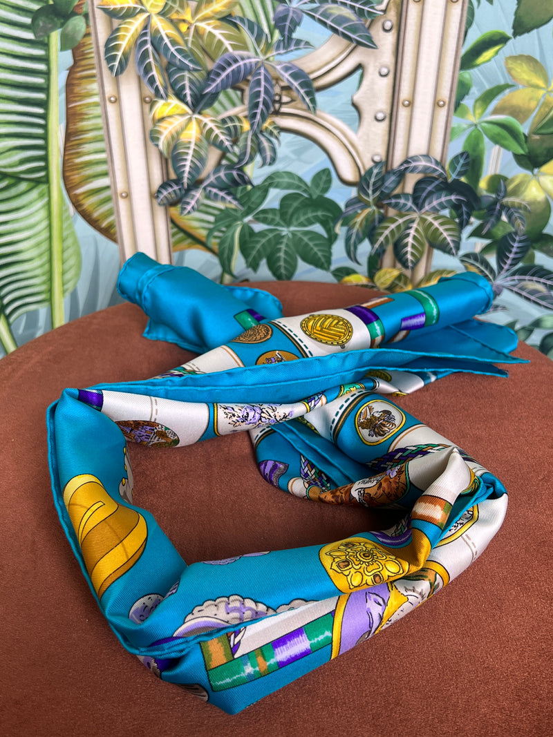 Hermés scarf turquoise