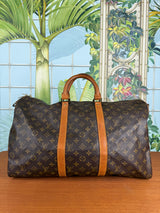 Louis Vuitton Keepall 50, monogram canvas