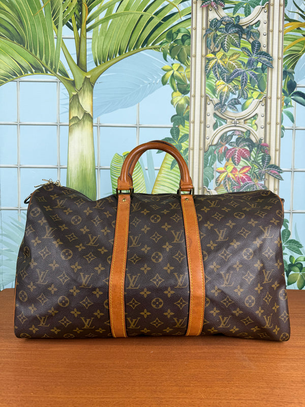 Louis Vuitton Keepall 50, monogram canvas