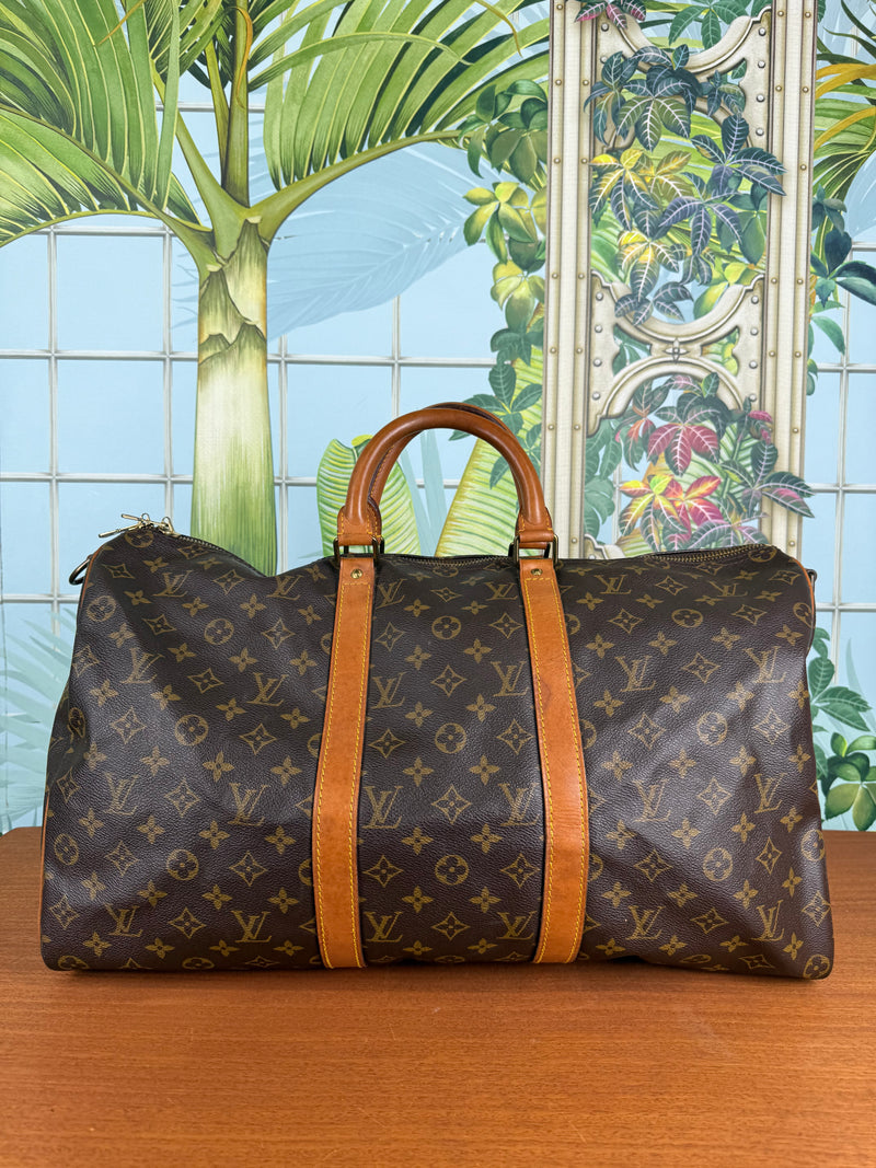Louis Vuitton Keepall 50, monogram canvas