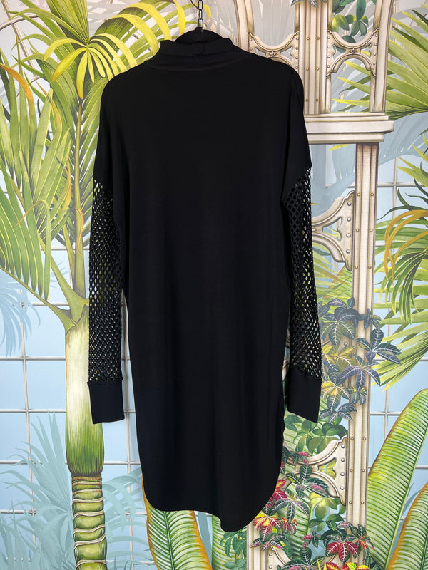 Malene Birger dress black with net arms