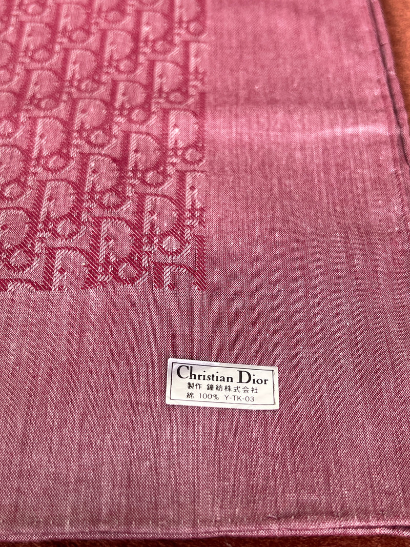 Christian Dior handkerchief/scarf monogram red