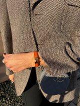 Hermès Clic H Bracelet orange/gold