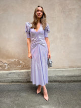 Rotate Sierna purple glitter dress
