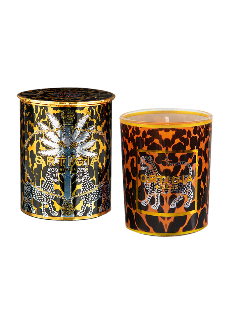 Ambra Nera Decorated Candle