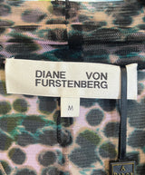 Diane von Furstenberg top Leo pink