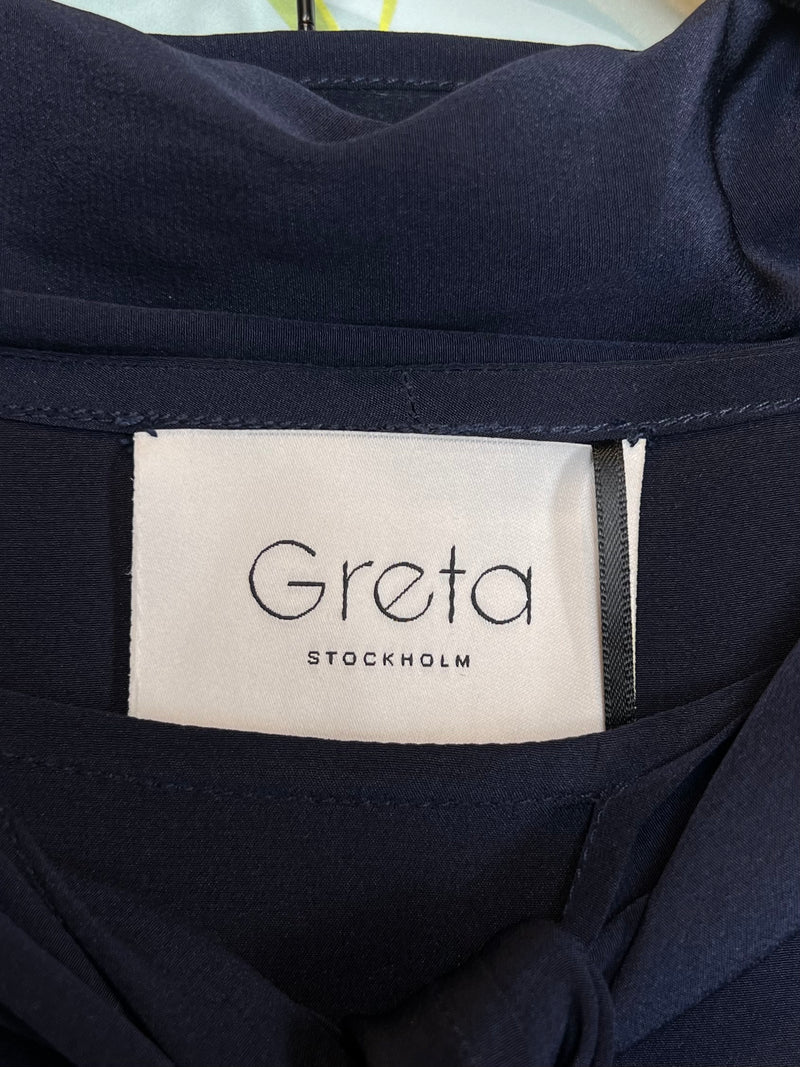 Greta blouse navy