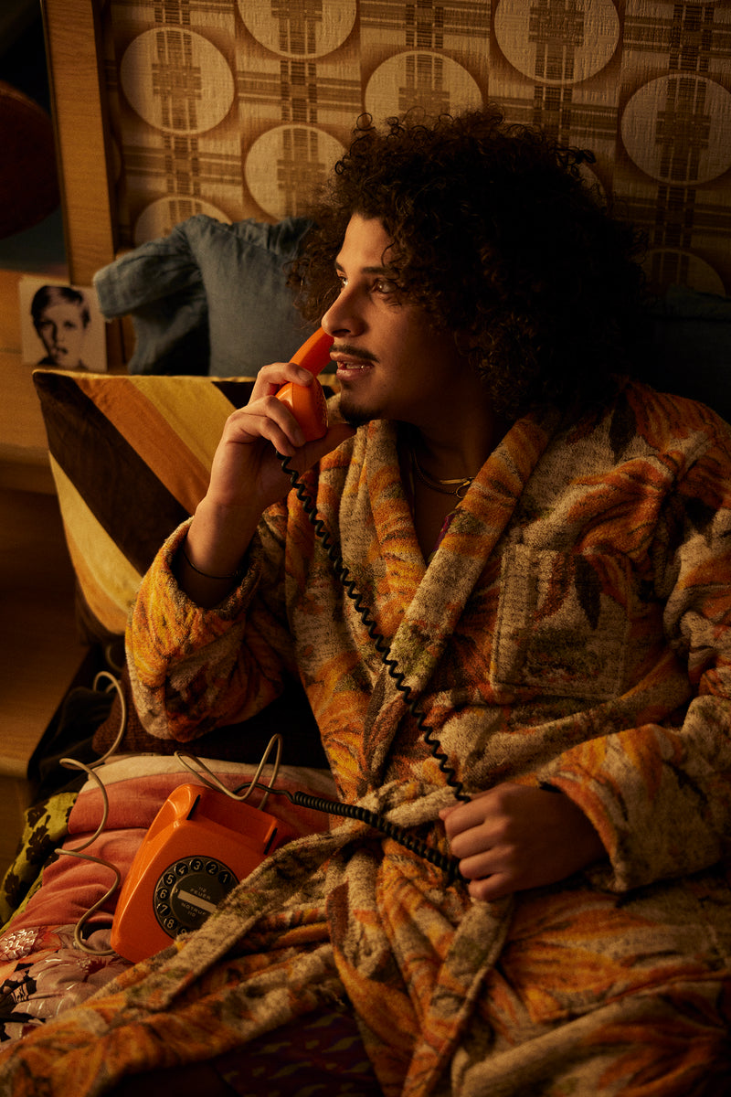 HKliving Bathrobe Palmae