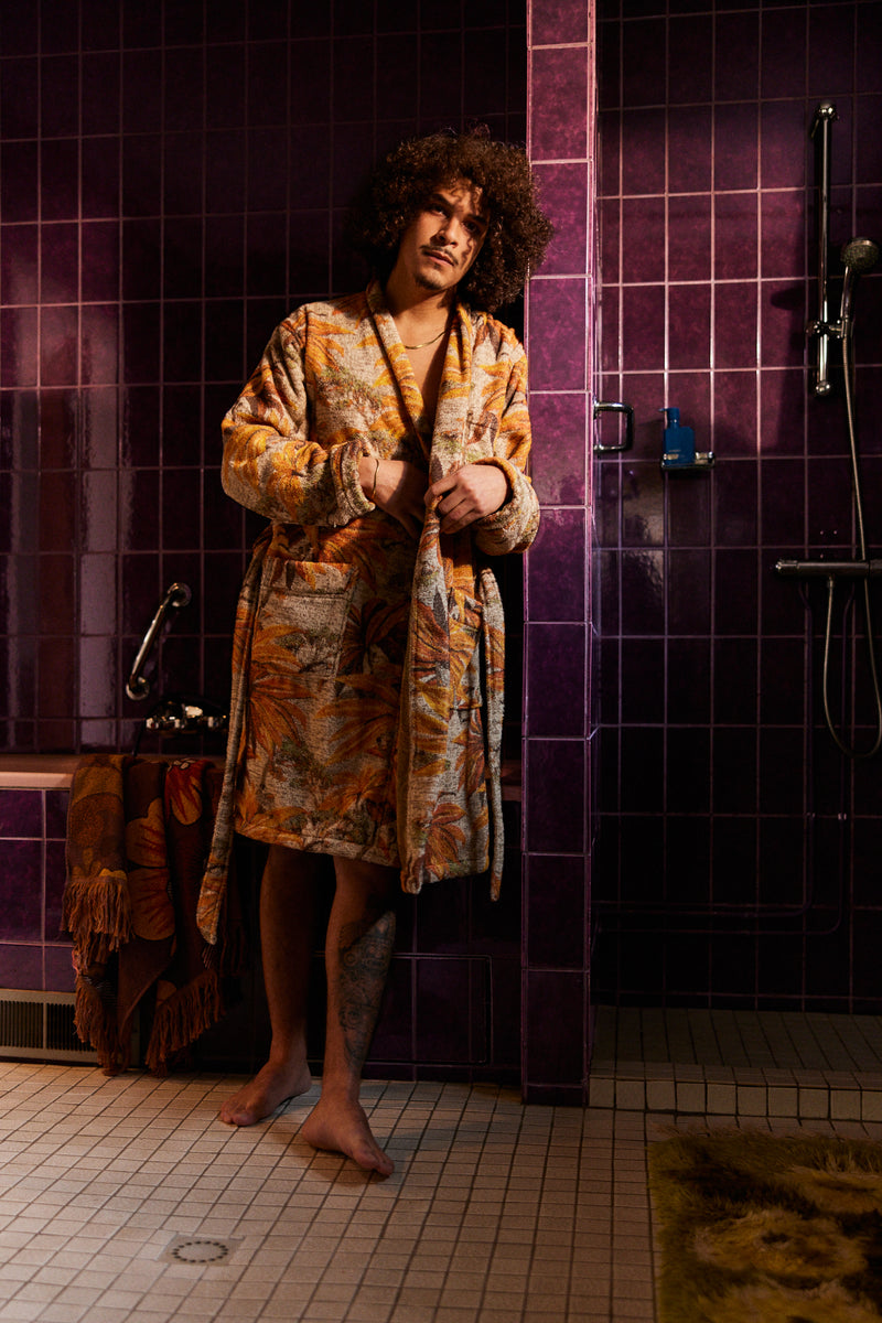 HKliving Bathrobe Palmae