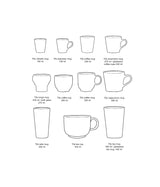 Hkliving 70s ceramics : coffee mugs valley (set of 6)