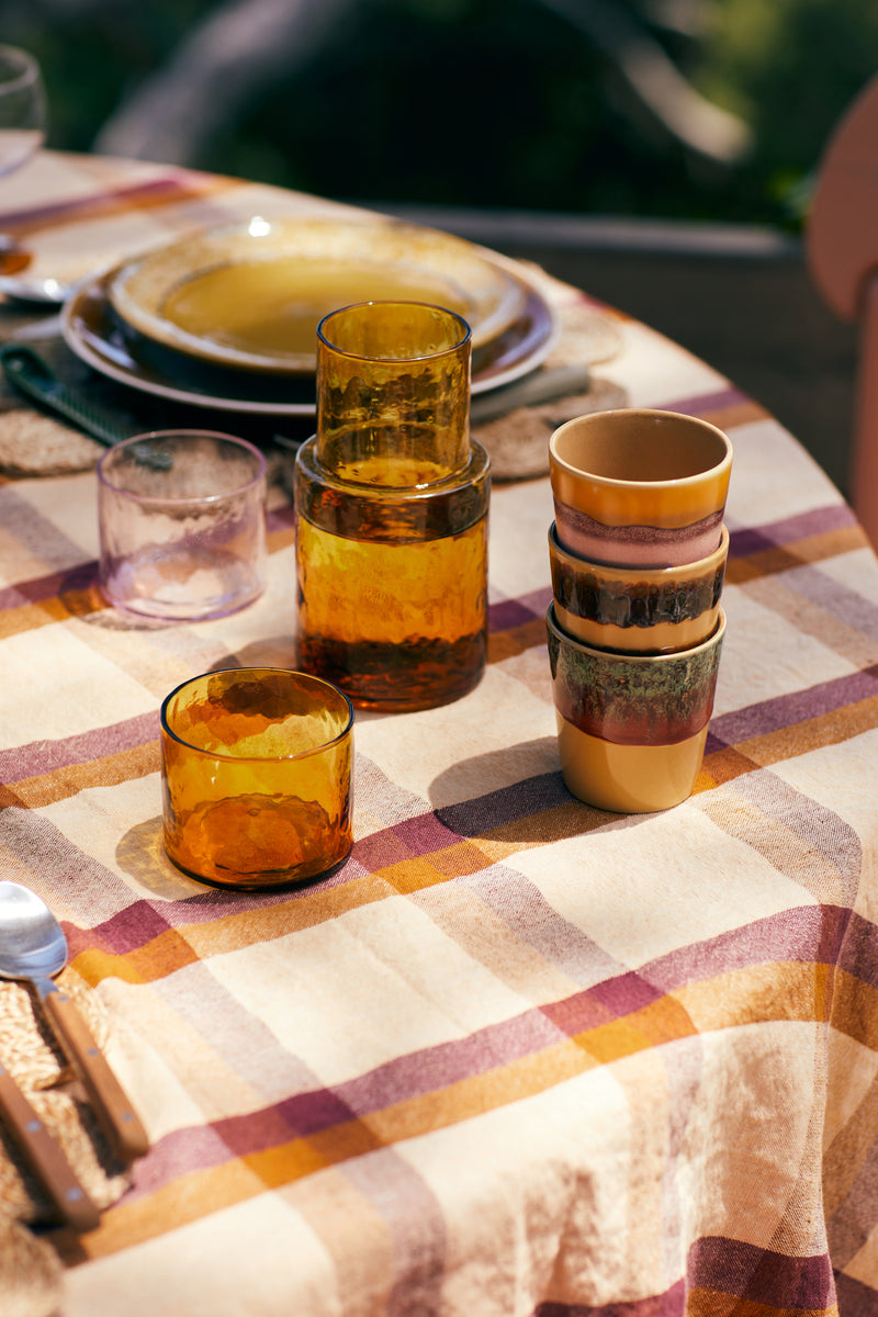 Hkliving 70s ceramics : coffee mugs valley (set of 6)