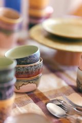 Hkliving 70s ceramics  dessert bowls harbour (set of 4)
