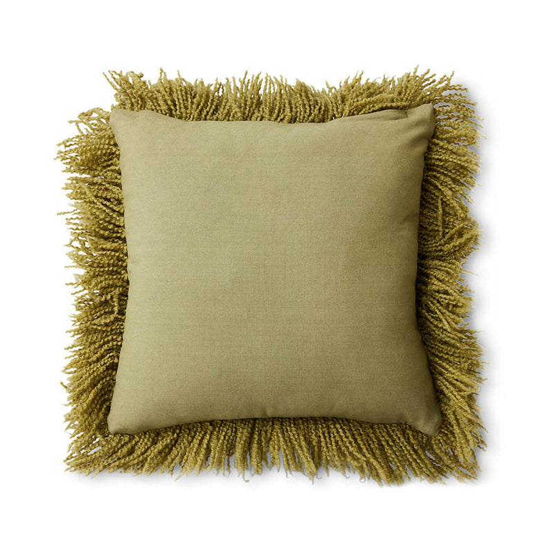 hkliving Fluffy cushion olive