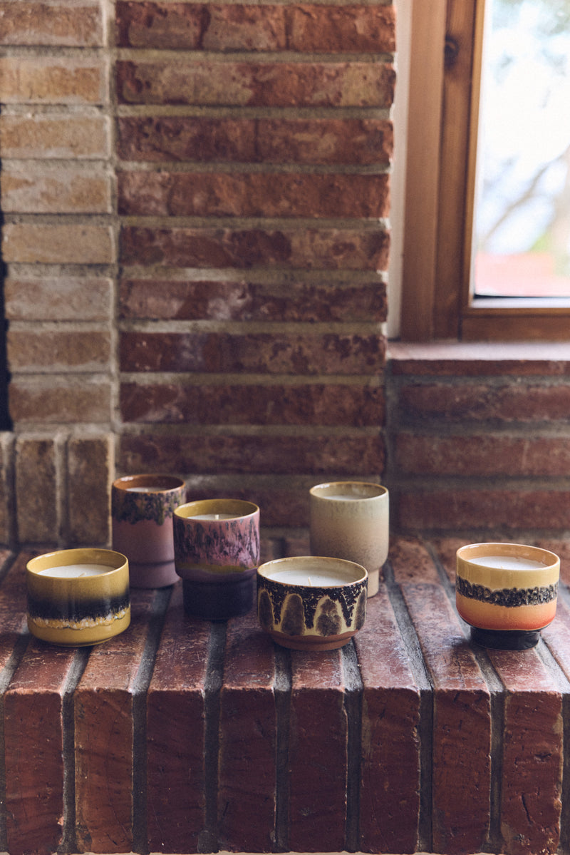 Hkliving 70s ceramics : small scented candle Valencia