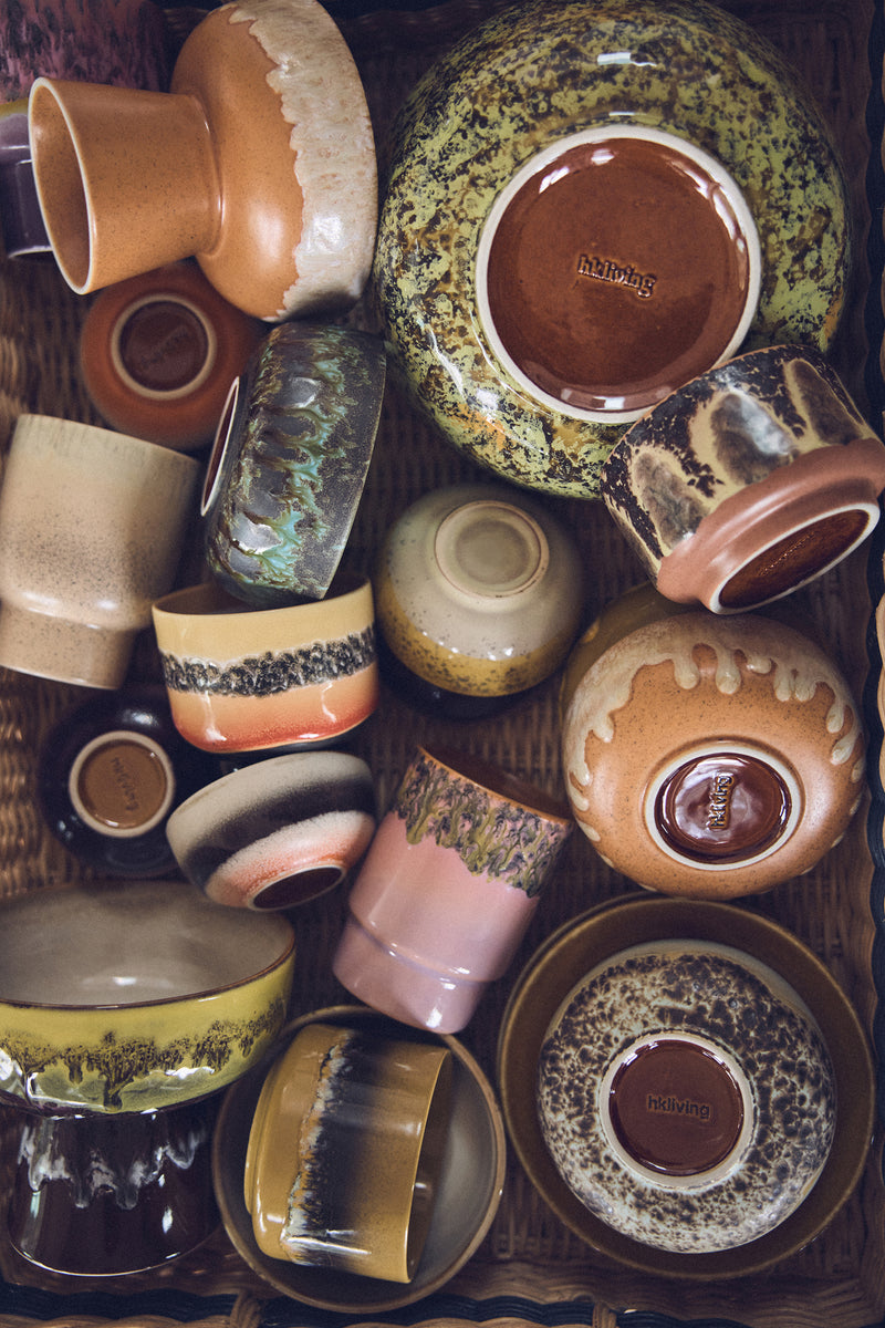 Hkliving 70s ceramics : small scented candle Valencia