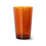Hkliving 70s ceramics tea glasses amber brown (set of 4)