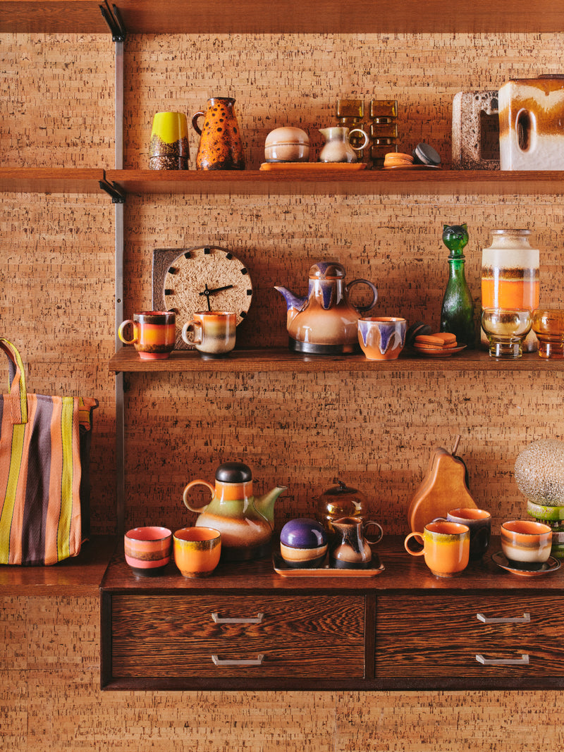 Hkliving 70s ceramics : small trays twenty four hours (set of 2)